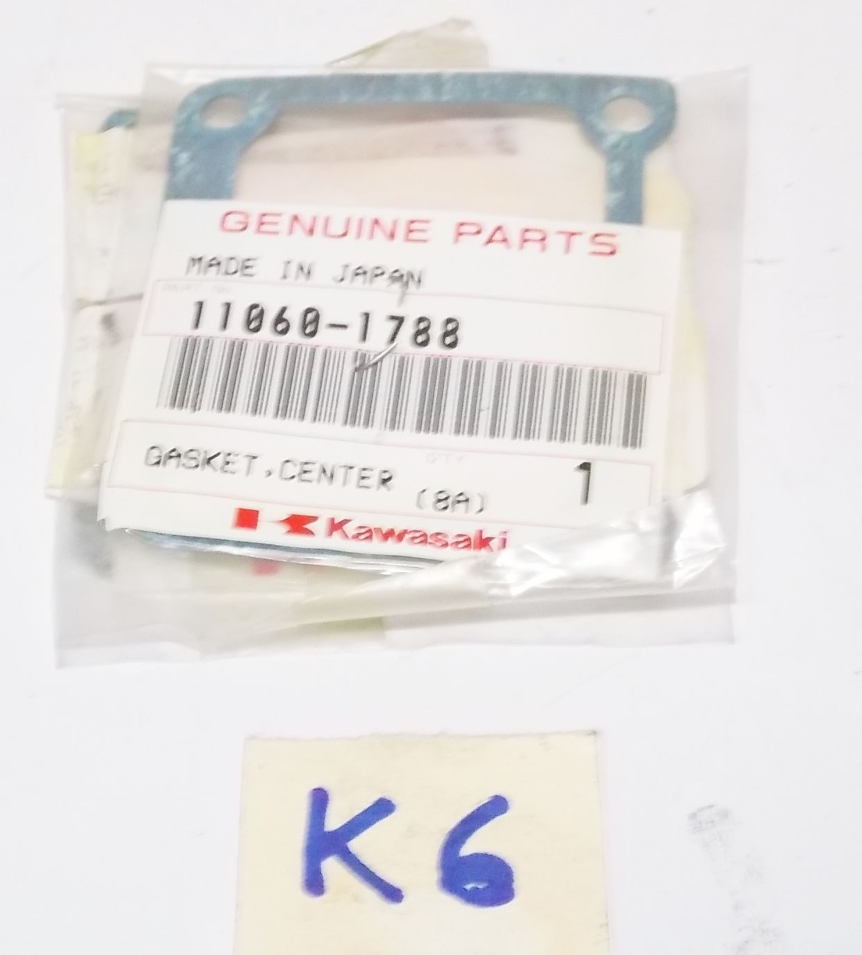 OEM NOS NEW KAWASAKI 1998 KX125 K5 CYLINDER CENTER COVER GASKET SEAL 11060-1788 - MotoRaider