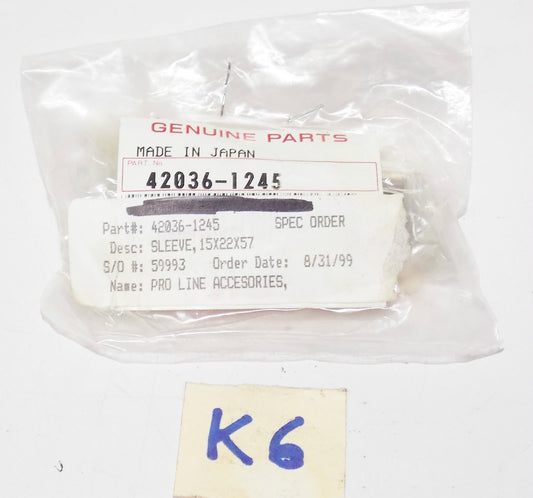 KAWASAKI 1989 2012 KX125 KX250 KX500 KDX220 KLX250 15X22X57 SLEEVE 42036-1245 - MotoRaider