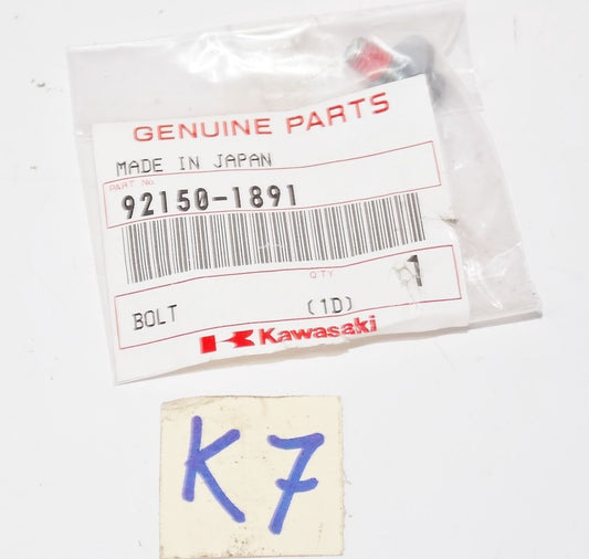 KAWASAKI 1995 1998 2001 2004 2007 2009 2012 KDX220 KX65 MUFFLER BOLT 92150-1891 - MotoRaider