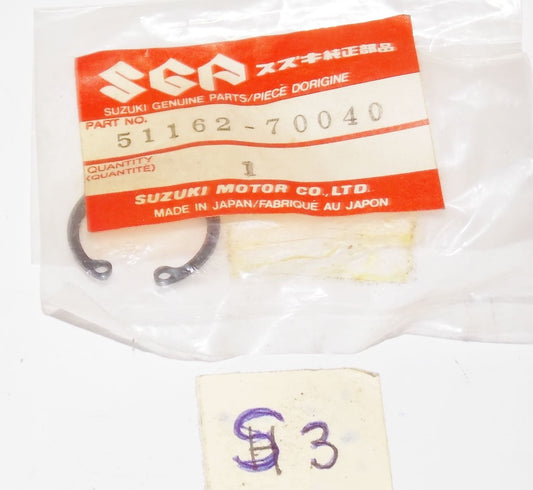 OEM NEW NOS SUZUKI 1984 1985 1986 1987 LT500 GS1150 GSXR750 CIRCLIP 51162-70040 - MotoRaider