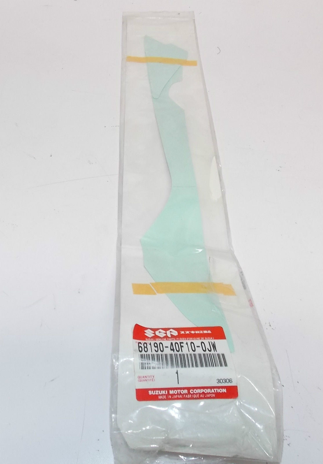 OEM SUZUKI 2001 GSX-R1000 UNDER COWLING UPPER LH WHITE TAPE SET 68190-40F10-0JW - MotoRaider