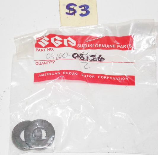 OEM NOS NEW SUZUKI 1999 2000 2001 2002 SV650 WASHER 09160-08126 - MotoRaider
