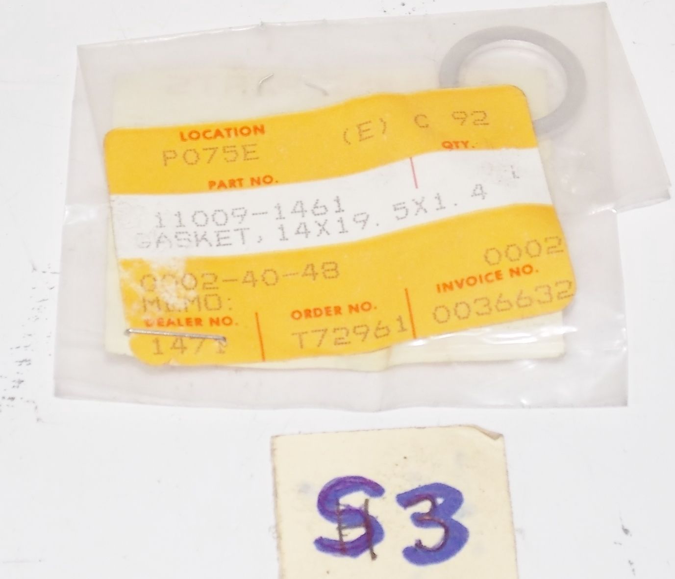 OEM SUZUKI 1984 2012 ZX900 ZG1000 KVF360 PRAIRIE 14X19.5X1.4 GASKET 11009-1461 - MotoRaider