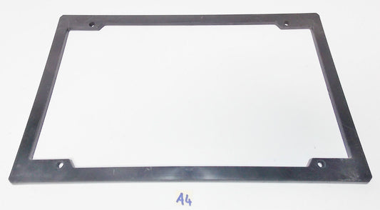 VINTAGE LICENSE PLATE BLACK FRAME BAZEL MOULDING 8.5"X13.5" 215X345MM CAR LANCIA - MotoRaider