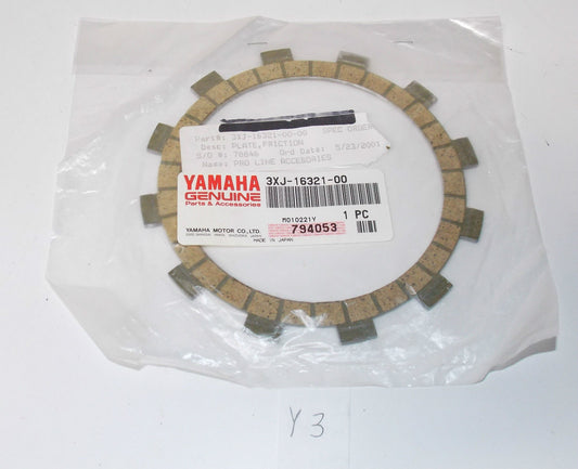 NEW YAMAHA 1991 2011 YZ125 YZ85 RAPTOR WR250 TTR250 YZ250 CLUTCH PLATE 3XJ-16321 - MotoRaider