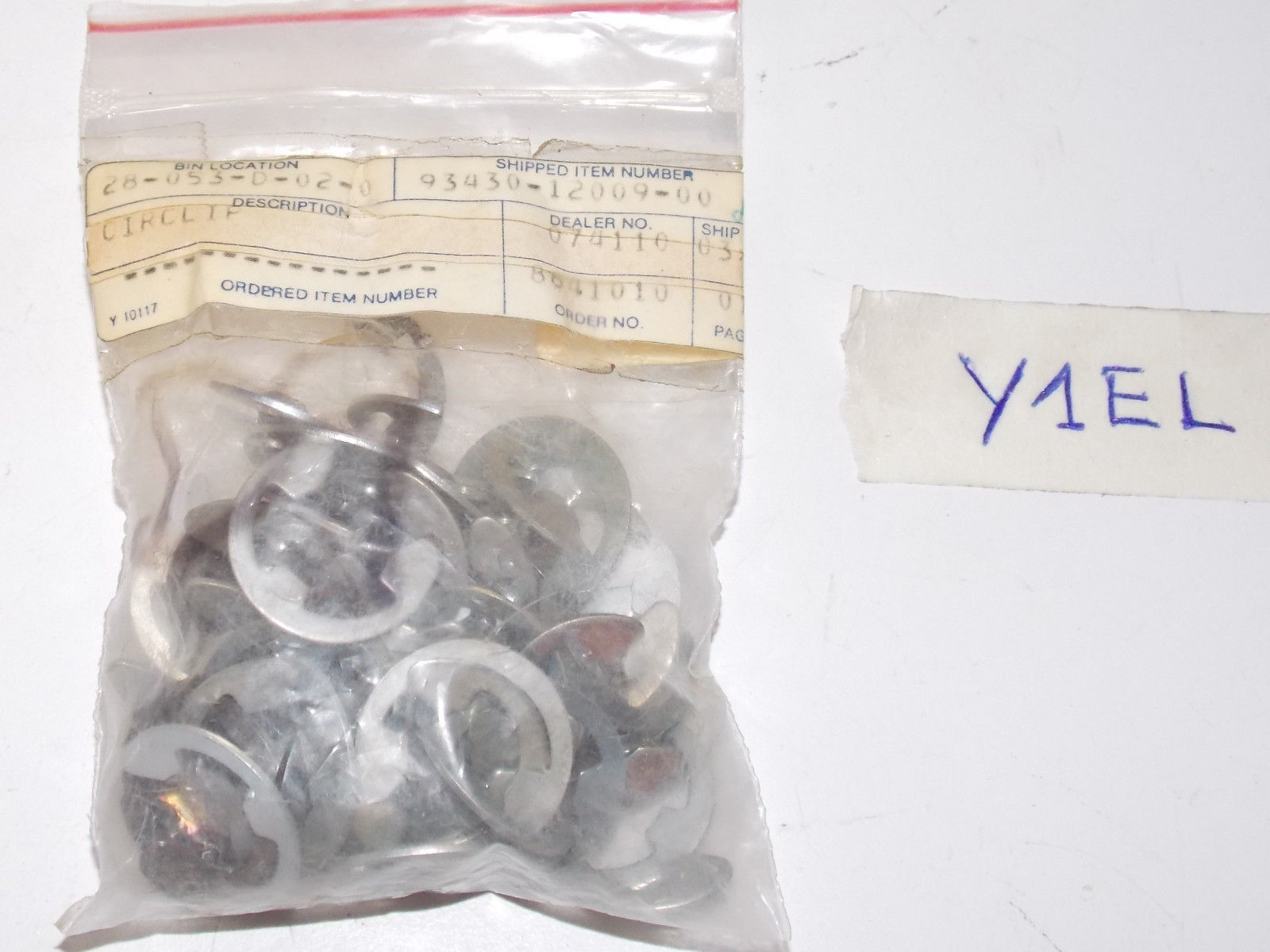 NOS OEM YAMAHA 1970 1978 AT1 DT250 DT360 XS650 XT500 CIRCLIP E-TYPE 93430-12009 - MotoRaider
