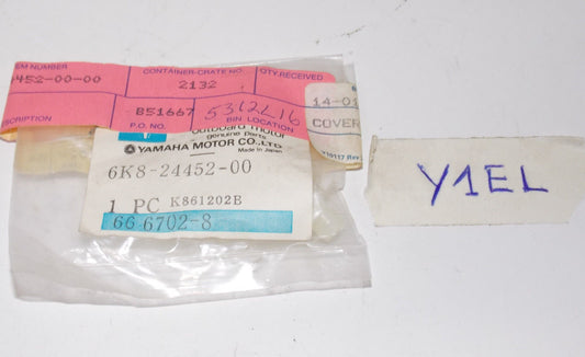 NOS YAMAHA COVER 1998-2011 BLACK EXCITER  TWIN 270 135  LS 2000 LX210 6K8-24452 - MotoRaider