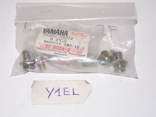 NOS YAMAHA FLANGE BOLT 2006-2011 95802-08012 RAPTOR 50 80 PHINO 450 700 APEX SE - MotoRaider