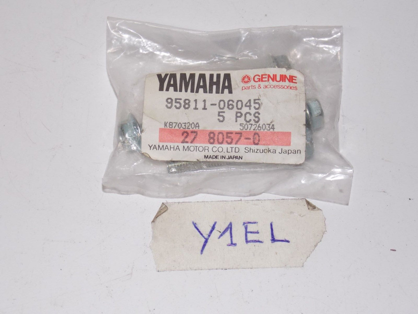 NOS YAMAHA FLANGE BOLT 1976-1994 95811-06045 XS 360C D FS 600L RADIAN VK 540 - MotoRaider