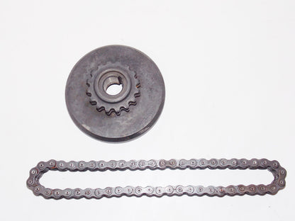 1973 BULTACO PURSANG 125 MK6 PRIMARY DRIVE GEAR PULLEY CHAIN MODEL 100 MKVI OEM - MotoRaider