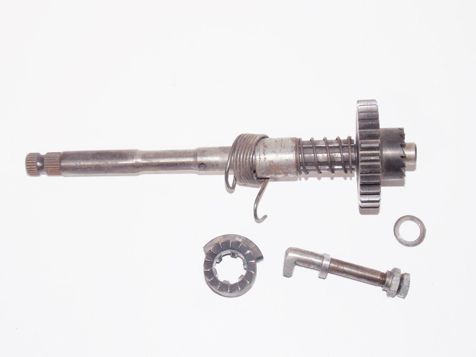 1973 BULTACO PURSANG 125 MK6 KICK STARTE SHAFT ASSEMBLY RATCHET SPRING MODEL 100 - MotoRaider