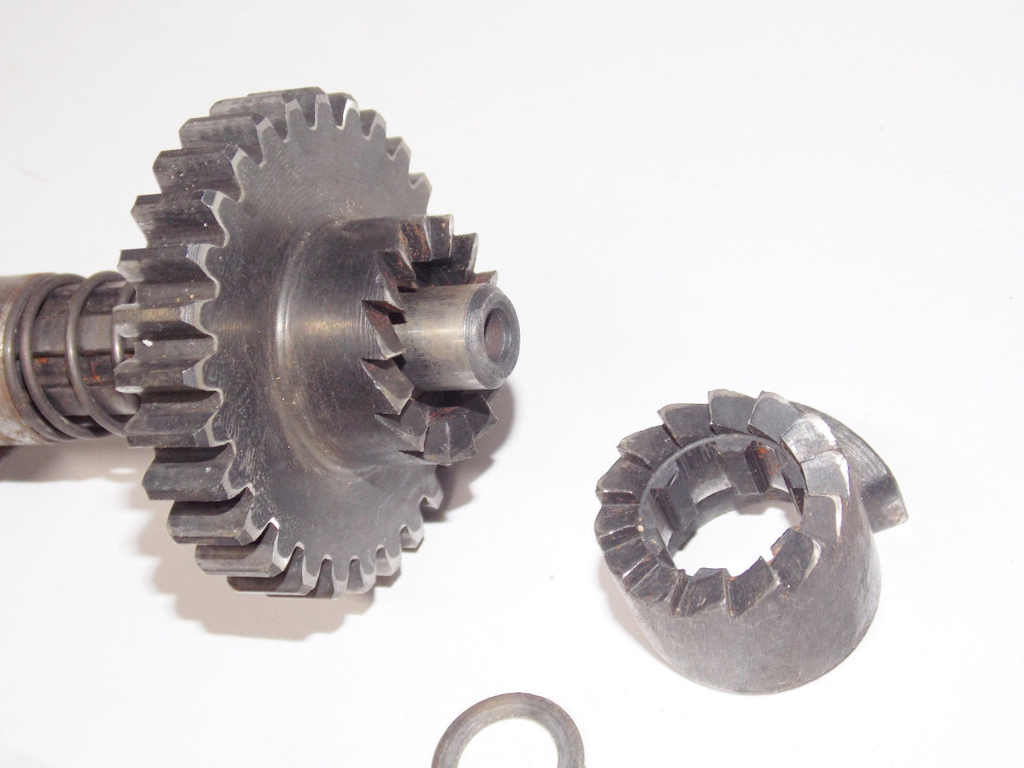 1973 BULTACO PURSANG 125 MK6 KICK STARTE SHAFT ASSEMBLY RATCHET SPRING MODEL 100 - MotoRaider