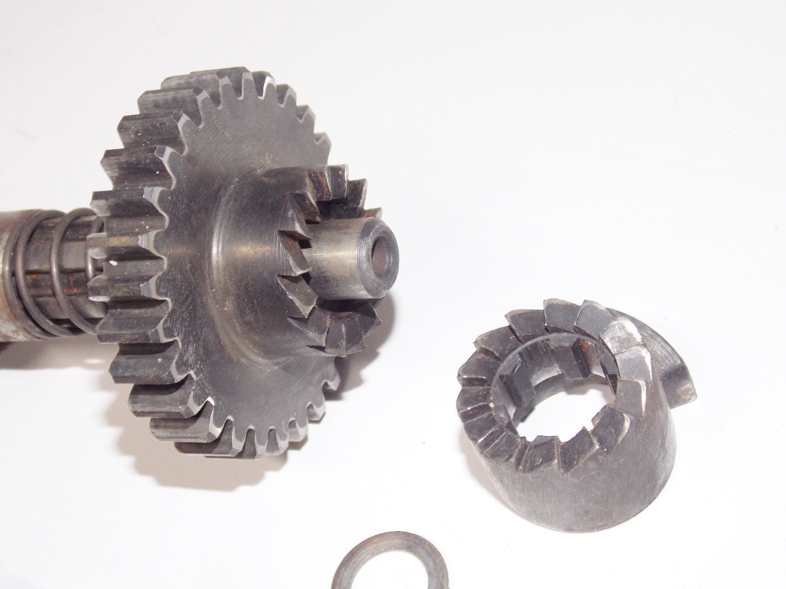 1973 BULTACO PURSANG 125 MK6 KICK STARTE SHAFT ASSEMBLY RATCHET SPRING MODEL 100 - MotoRaider