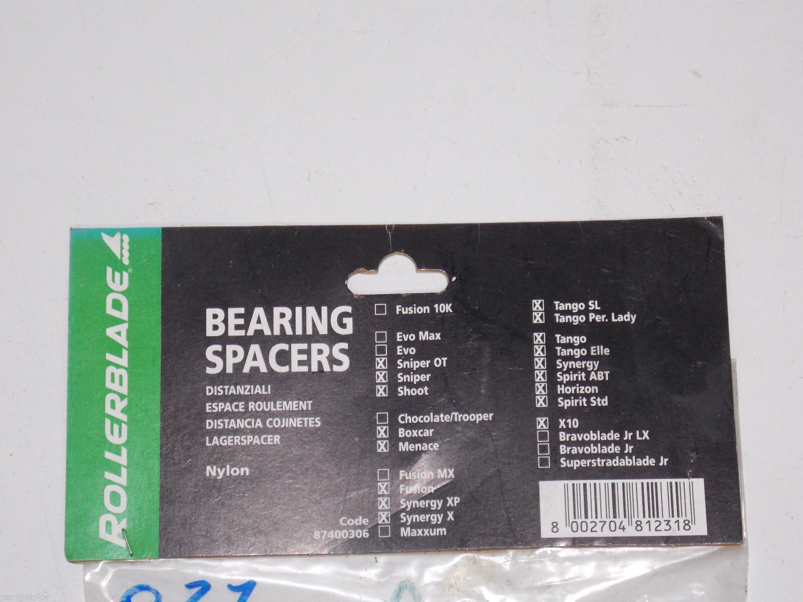 90'S ROLLERBLADE BEARING NYLON SPACERS SET SKATE ROLLER BLADES IN LINE SKATING - MotoRaider