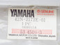 NOS NEW OEM YAMAHA EMBLEM DECAL STICKER GRAPHIC MARK 42N-2173E-01 - MotoRaider