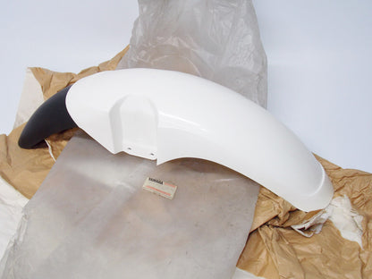 NOS OEM YAMAHA 1988 1989 1990 XT600 TENERE WHITE FRONT FENDER 3AJ-21511-00-98 - MotoRaider