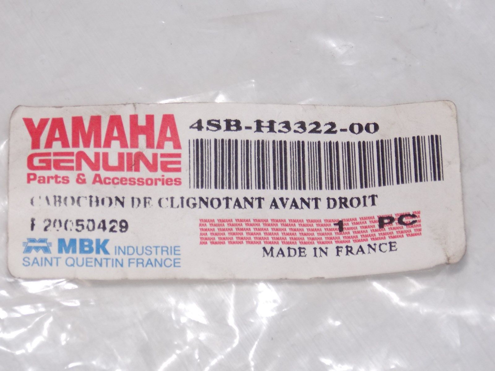 NOS YAMAHA 1995 1998 2003 2006 2008 2009 CW50 BLINKER TURN SIGNAL LENS 4SB-H3322 - MotoRaider