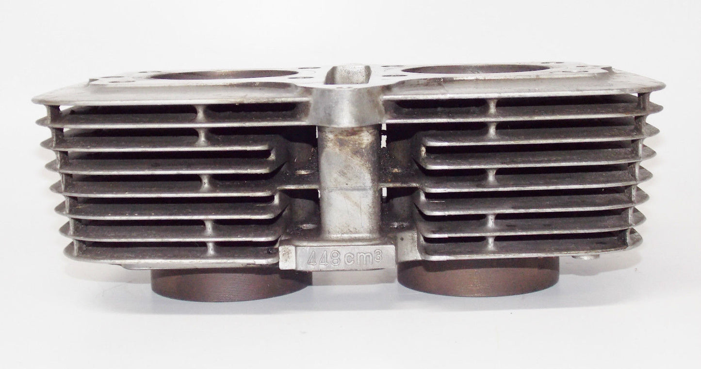 1980 SUZUKI GS450 CYLINDER + PISTONS + RINGS TOP END JUG GS 450 MOTOR ENGINE - MotoRaider