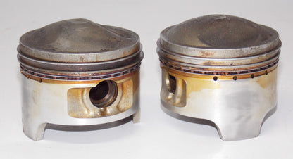 1980 SUZUKI GS450 CYLINDER + PISTONS + RINGS TOP END JUG GS 450 MOTOR ENGINE - MotoRaider