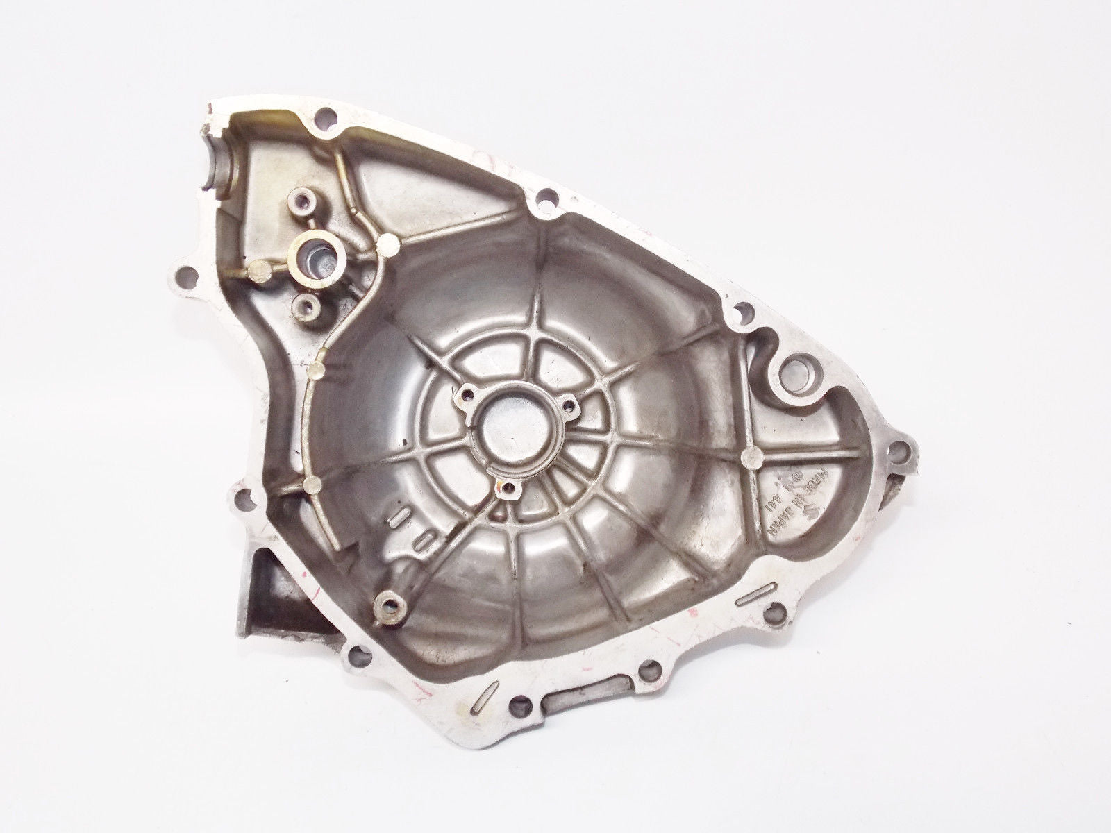 1980 SUZUKI GS450 LEFT SIDE COVER GENERATOR MOTOR ENGINE 11381-44100 - MotoRaider
