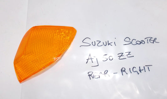 NEW SUZUKI SCOOTER 1995 AJ50 ZZ REAR RH FLASHER TURN SIGNAL LENS 35652-25E00 - MotoRaider