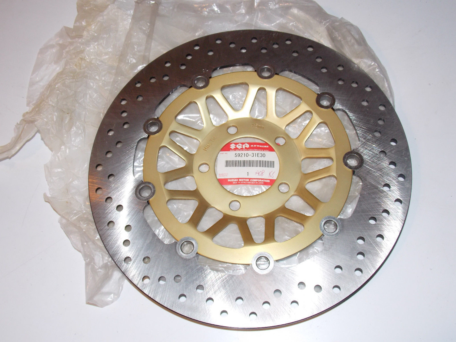 NOS OEM SUZUKI 2001 2002 2003 2004 2005 GSF1200 FRONT BRAKE ROTOR 59210-31E30 - MotoRaider