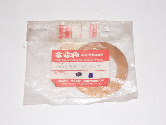 OEM SUZUKI 1983 1991 2012 SP500 DR650 AN400 LT-A450 THRUST WASHER 09160-35005 - MotoRaider