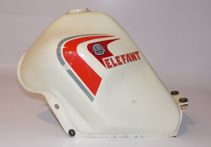 1980'S CAGIVA ALETTA ROSSA ELEFANT 125 FUEL TANK GAS PETROL WHITE DUCATI ITALY - MotoRaider