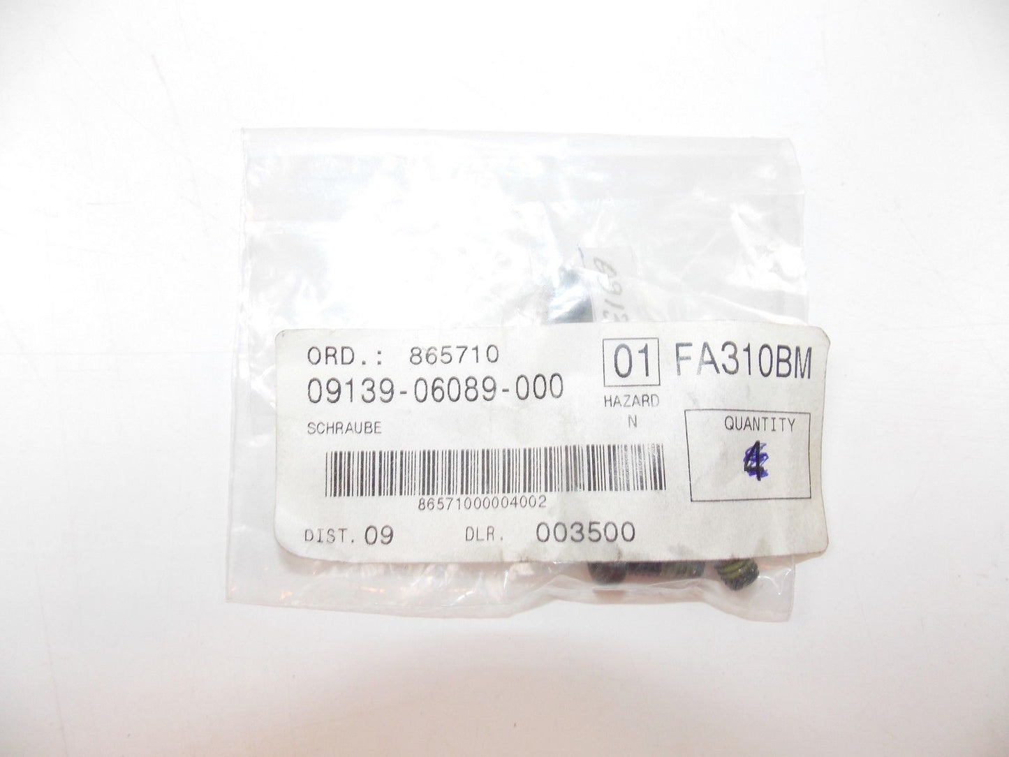 NOS SUZUKI 1992-2009 2011 2012 2013 SCREW DR650 VL1500 GSX600 VZ800  09139-06089 - MotoRaider