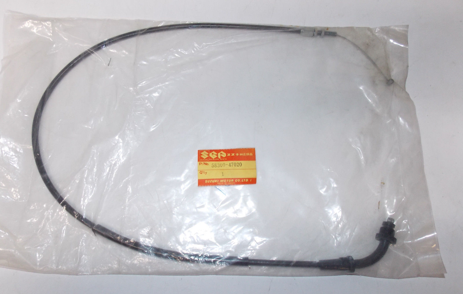 NOS GENUINE SUZUKI GS550 THROTTLE CABLE 58300-47020 - MotoRaider