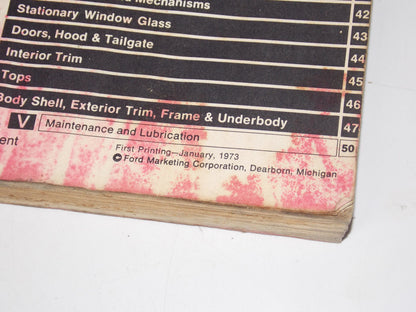 1973 FORD TRUCK WORKSHOP BOOK MANUAL ELECTRICAL BODY F50 ECONOLINE PICKUP E300 - MotoRaider