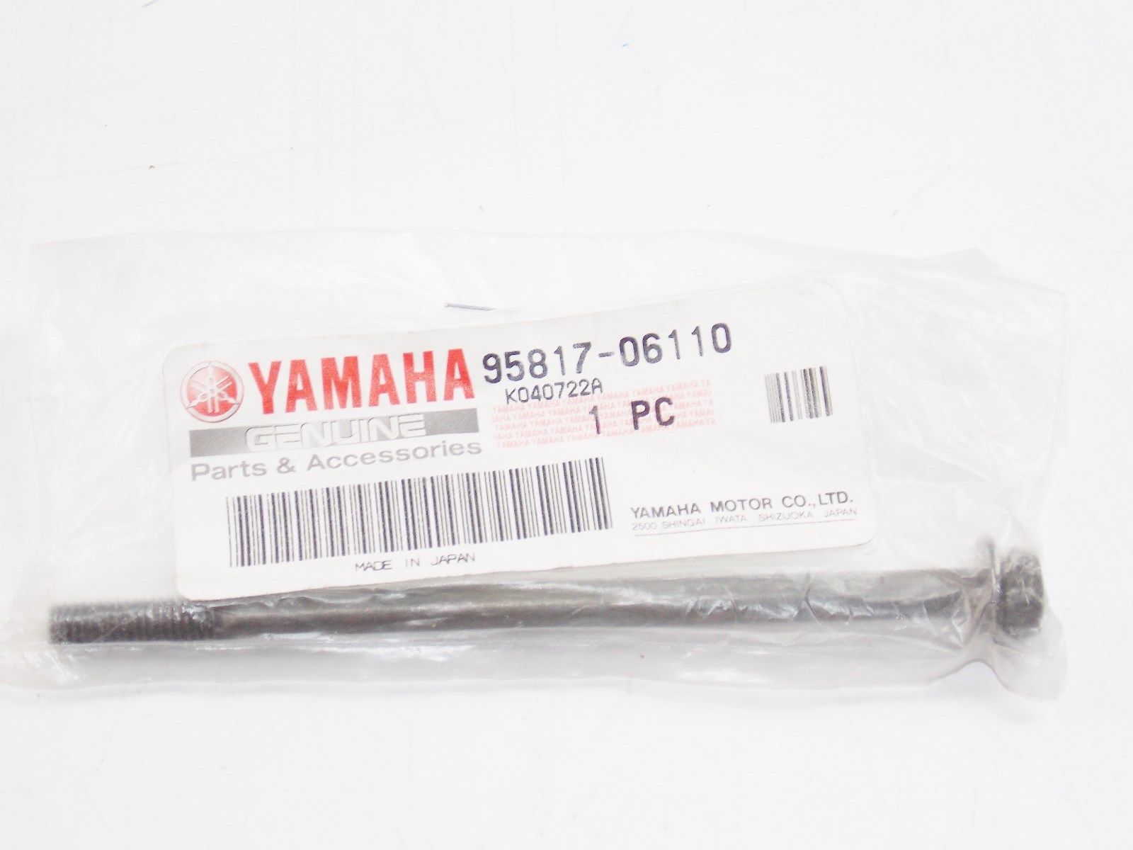 NOS YAMAHA  2000 2001 2002 2003 FLANGE BOLT YZFR1   95817-06110 - MotoRaider