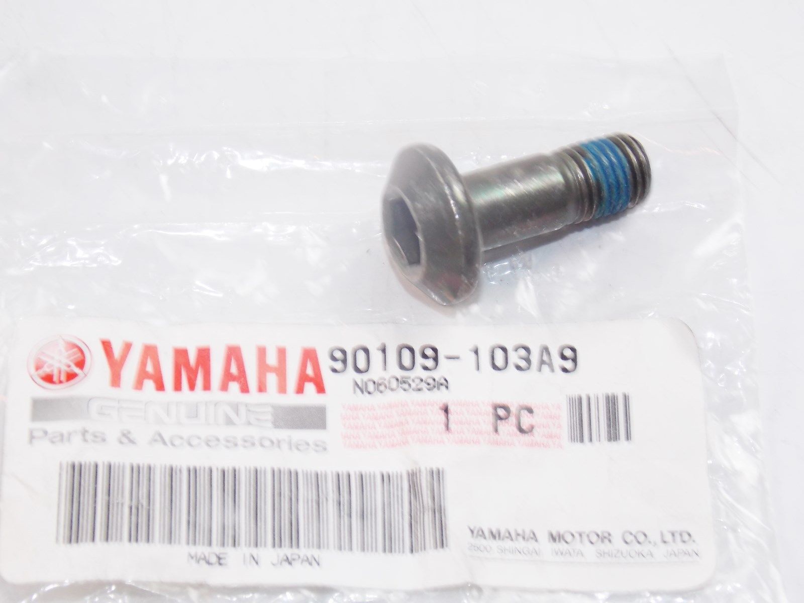 NOS YAMAHA 1986-2013 HEXAGON SOCKET BOLT FZ600 FZR400 FZS1000   90109-103A9 - MotoRaider
