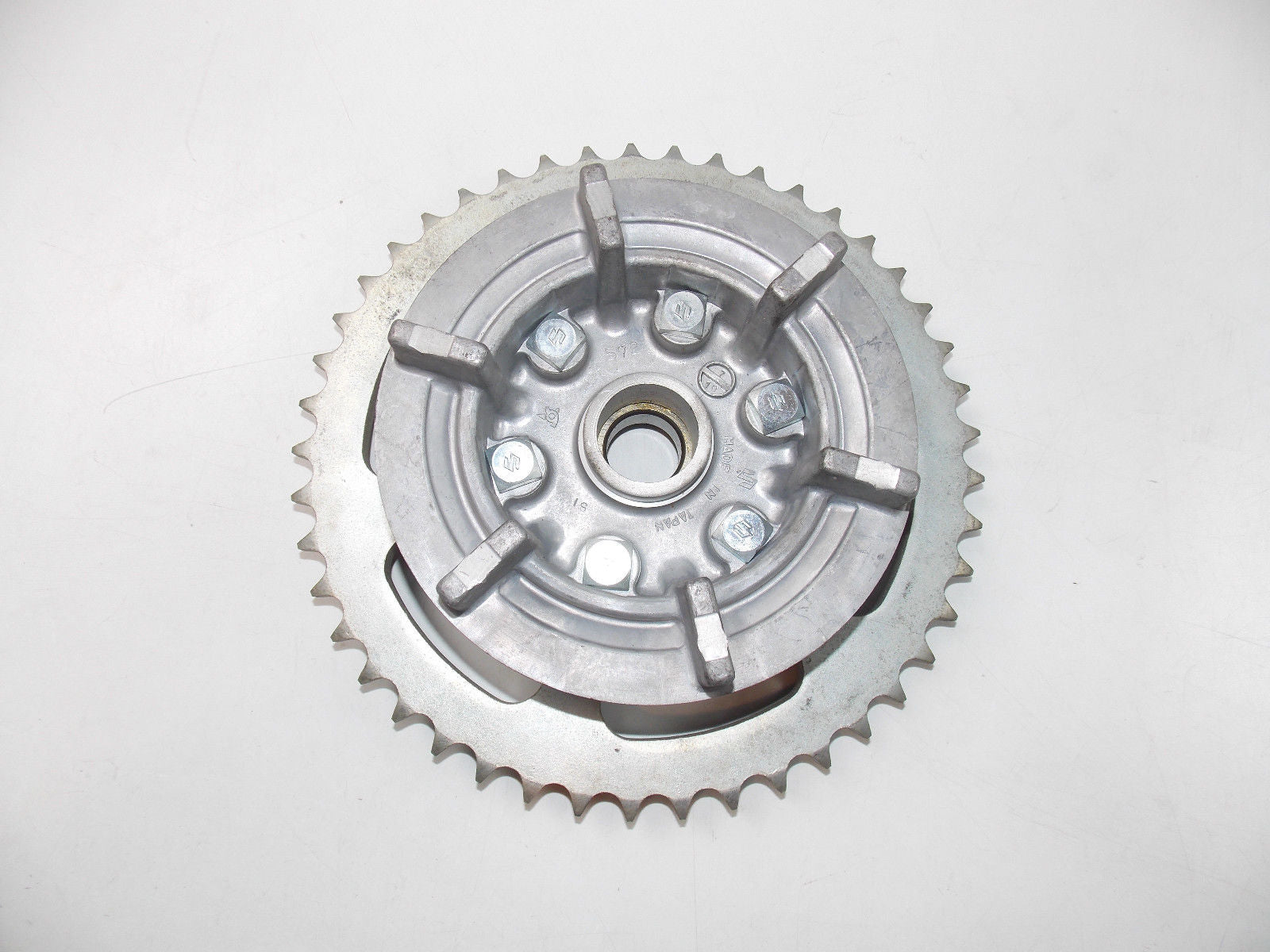 NOS OEM SUZUKI 45T SPROCKET CARRIER ASSEMBLY 1972 1980 GT750 GS1000 RE5 GS550 - MotoRaider