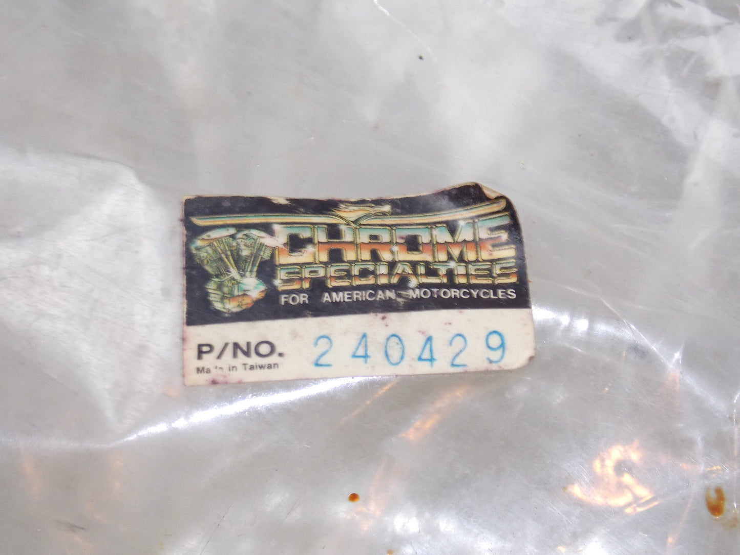 NOS CHROME SPECIALTIES FAT BOB REAR FENDER + TAILIGHT HD HARLEY BIG TWIN TO 1984 - MotoRaider