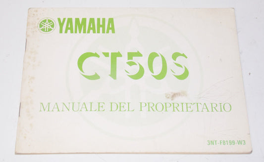 1990 YAMAHA CT50S SCOOTER OWNER USE MANUAL BOOK BOOKLET ITALIAN 3NT-F8199-W3 - MotoRaider