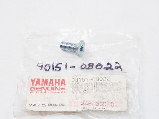 NOS YAMAHA 1983-2012 COUNTERSUNK SCREW FZR1000 XVS650 XV500 XV650 90151-08022 - MotoRaider