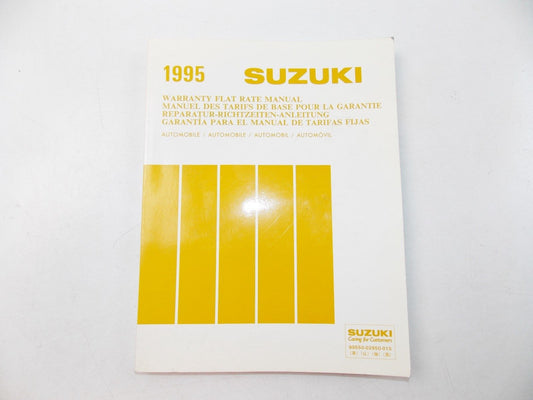 NEW SUZUKI 1995 WARRANTY FLAT RATE MANUAL AUTO (1986-1995)  99550-02950-015 - MotoRaider