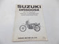 NEW SUZUKI 1981 SETUP MANUAL DR500SX ENGLISH FRENCH GERMAN  MS-4010E-22 - MotoRaider