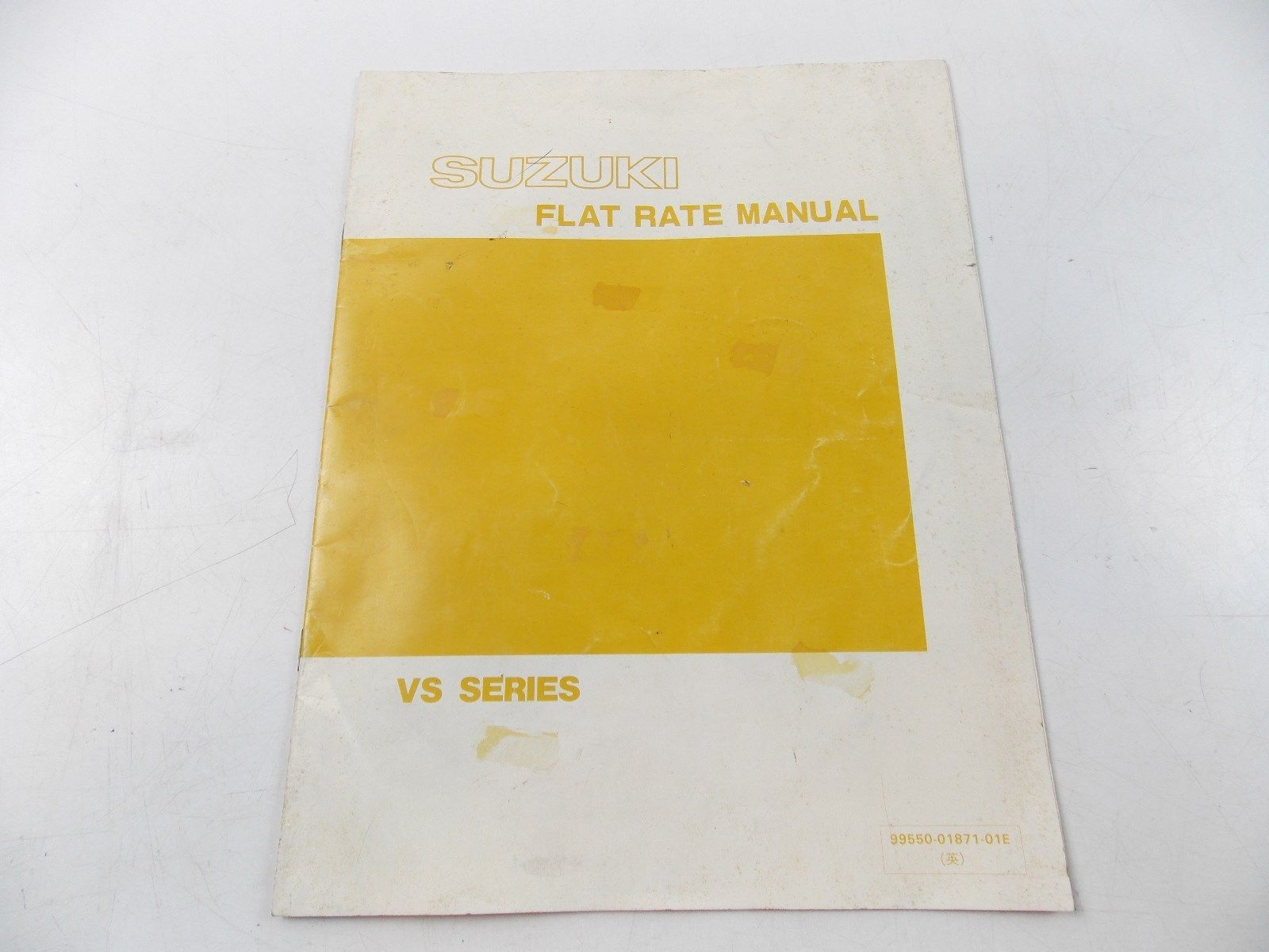 NEW SUZUKI 1987  FLAT RATE MANUAL BOOK VS SERIES ENGLISH  99550-01871-01E - MotoRaider