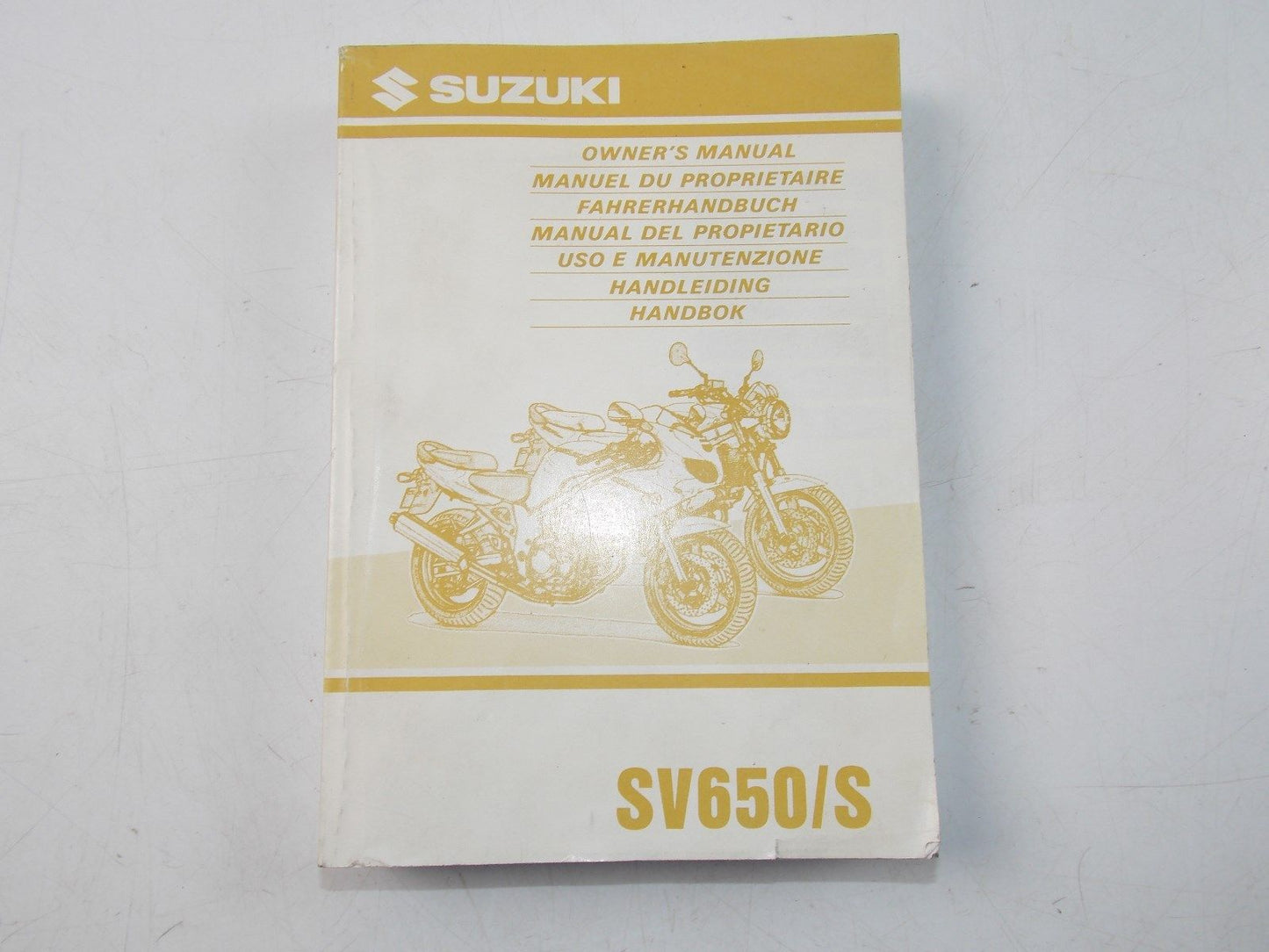 NEW SUZUKI 1998 OWNER'S MANUAL BOOK SV650/S 99011-20F50-042 - MotoRaider