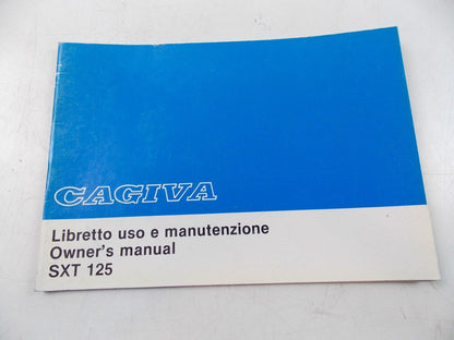 NEW CAGIVA OWNER'S MANUAL BOOK BOOKLET ENGLISH ITALIAN SXT125 SXT 125 37528 - MotoRaider