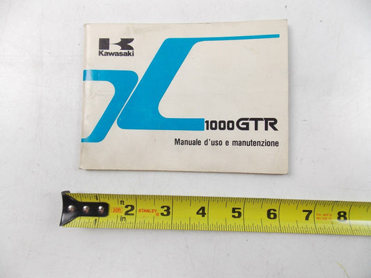 NEW KAWASAKI 1986 OWNER'S MANUAL BOOK 1000GTR - MotoRaider