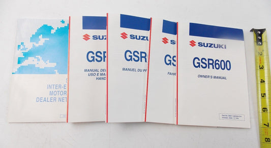 NEW SUZUKI 2005 SET OF OWNER'S MANUAL BOOK GSR600 99011-44G50-01A - MotoRaider