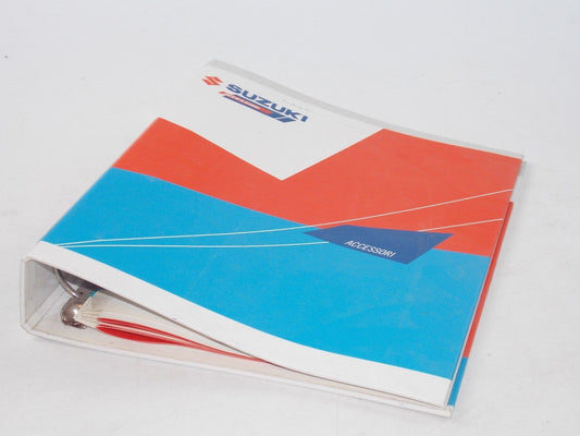 NEW SUZUKI 1990'S DEALER'S ASSESSORI  BINDER ITALIAN 99999-DOSSI-004 - MotoRaider