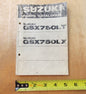 USED SUZUKI 1980 PARTS CATALOGUE BOOK GSX750LT/LX  99000-94201 - MotoRaider