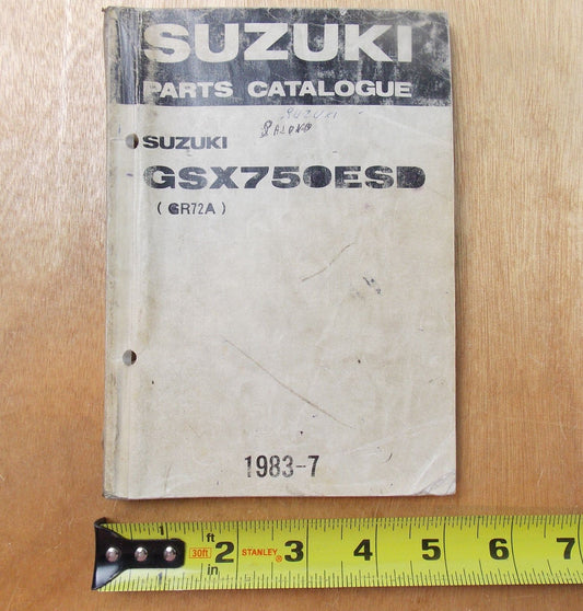 USED SUZUKI 1983-7  PARTS CATALOGUE BOOK GSX750ESD  9900B-30019 - MotoRaider