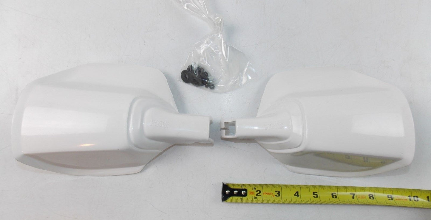 NOS FANTIC MOTOR HANDGUARDS SHIELD PROTECTOR WHITE TRIAL MOTOCROSS ENDURO GUARD - MotoRaider