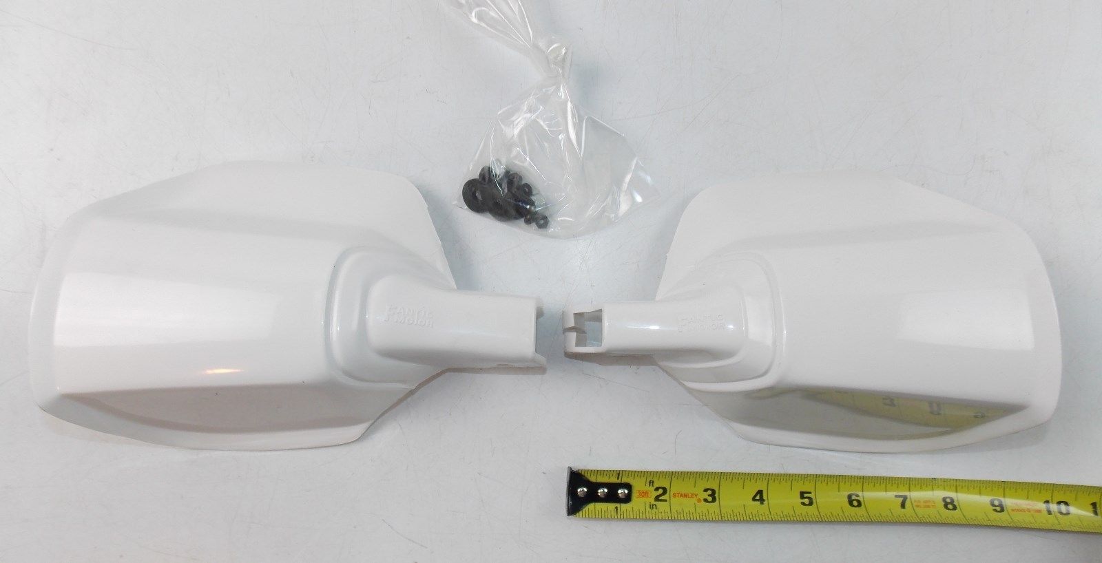 NOS FANTIC MOTOR HANDGUARDS SHIELD PROTECTOR WHITE TRIAL MOTOCROSS ENDURO GUARD - MotoRaider