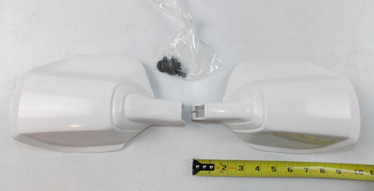 NOS FANTIC MOTOR HANDGUARDS SHIELD PROTECTOR WHITE TRIAL MOTOCROSS ENDURO GUARD - MotoRaider